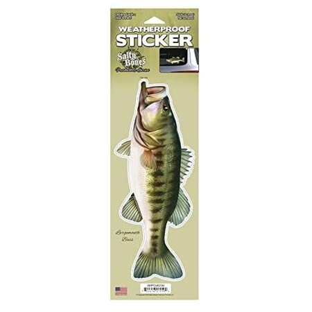 Salty Bones Decal Profile Largemouth Bass SBPF2482OM | Zoro